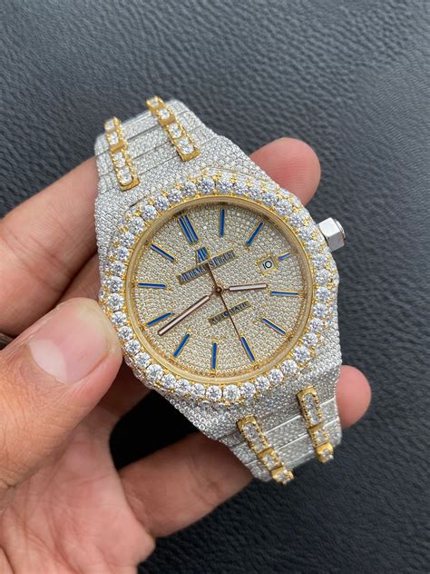 fully iced out watches replica|watch iced out in peridot.